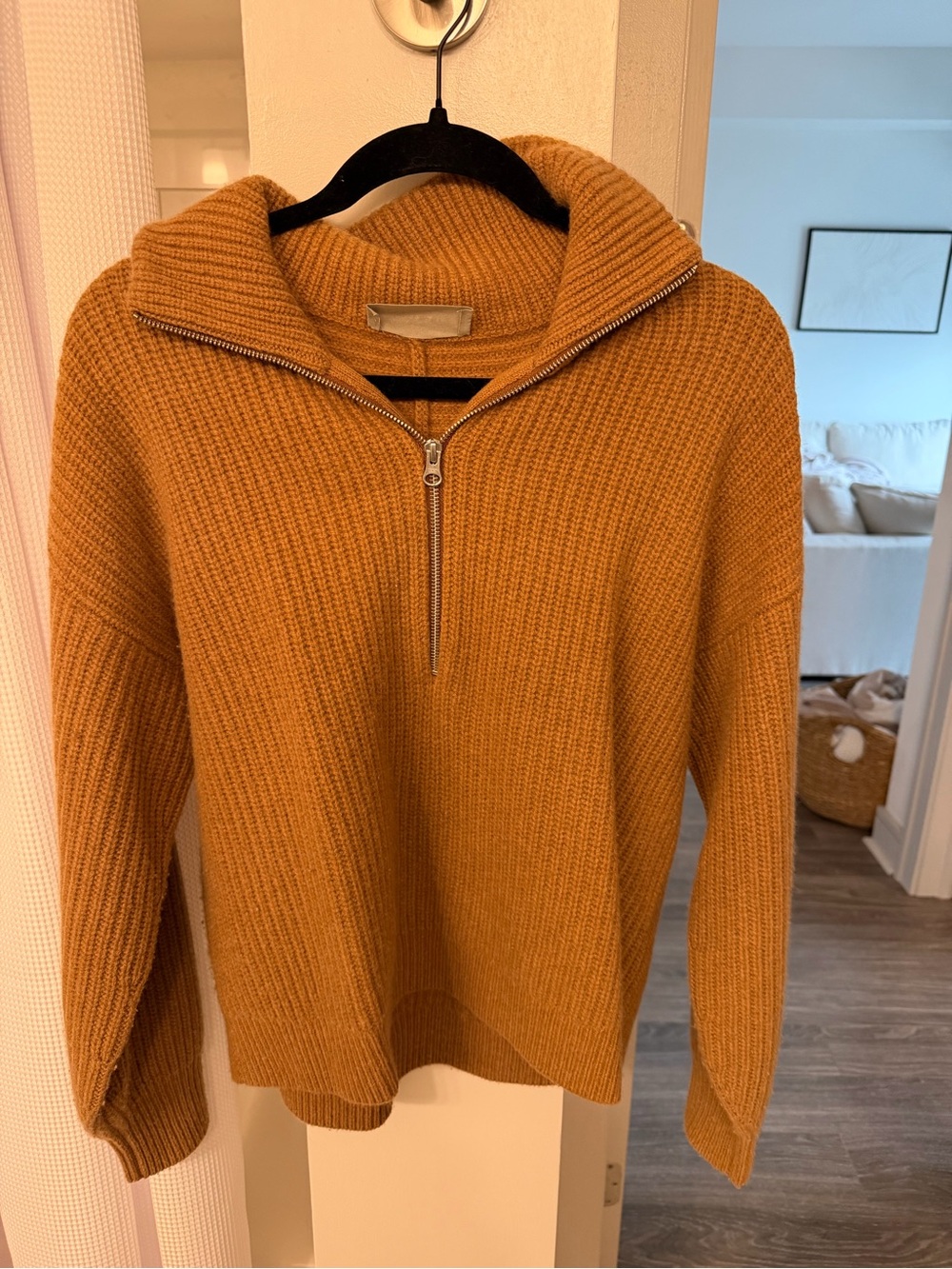 Everlane Luxe Merino Half-Zip Sweater